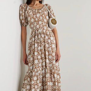 Hannah Artwear Selene Floral-print Cotton-voile Dress, Size 1